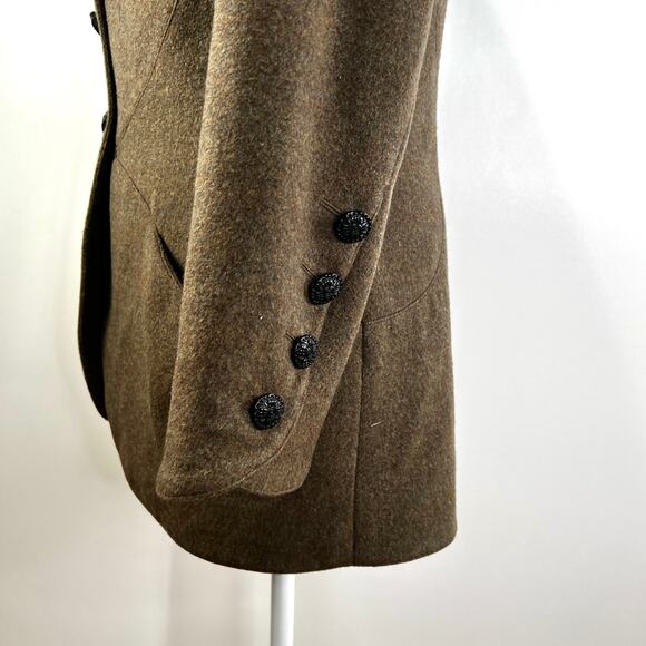 Calvin Klein Wool Blazer Green Preppy Corpcore - Picture 5 of 7